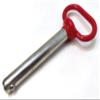 5/8" x 4" Red Handle Detent Pin ,Head Towing Hitch Pin,Safety Coupler Locking Pin,Detent Pin view 3