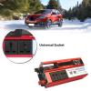WONOOS Car Power Inverter, LCD Digital 1500W Car Power Inverter with 2 Universal Sockets USB Charger Modified Sine Wave Converter,24v 220v view 2