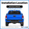 OE Sliding Back Window Glass (Without Center Piece) Power Slider Compatible with Toyota Tacoma Crew Cab 2017-2023 Models view 4