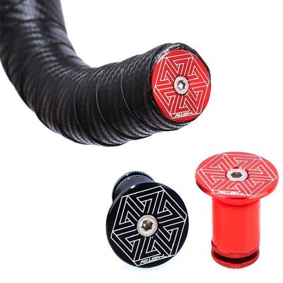 Handlebar Grip End Caps Bike Bar End Plugs for Most Bicycle, Mountain Bike, Road Bike, MTB, BMX, Two Color Options, 2 PCS/Pack (Black)