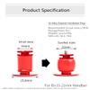Handlebar Grip End Caps Bike Bar End Plugs for Most Bicycle, Mountain Bike, Road Bike, MTB, BMX, Two Color Options, 2 PCS/Pack (Red) view 2