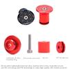 Handlebar Grip End Caps Bike Bar End Plugs for Most Bicycle, Mountain Bike, Road Bike, MTB, BMX, Two Color Options, 2 PCS/Pack (Red) view 3