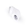 Alphacool Eiszapfen G1/4" Male to Female Extender, 90 Degree Rotary, White view 2