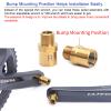 Bike Pedal Extenders, Titanium Alloy Extended Pedal Spacer with Washers Extended 16/20mm Hollow Foot Pedal Extenders for 9/16" Threaded Pedals Bike SPD MT MTB BM view 3