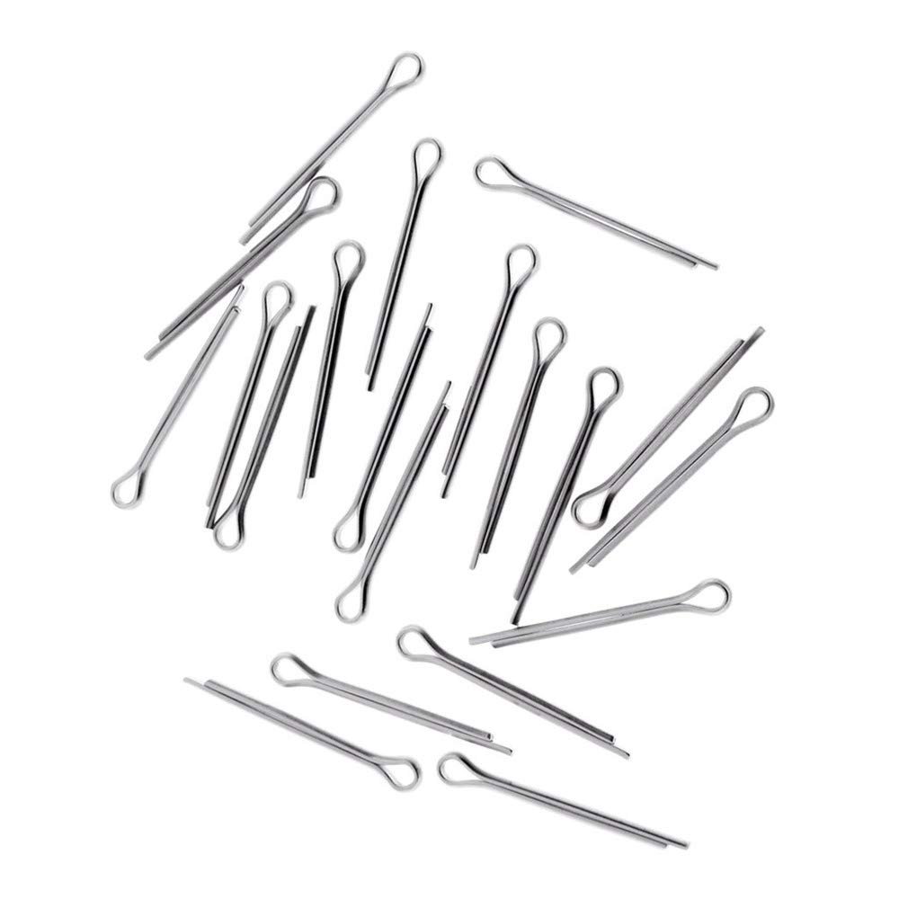 pulabo 20Pcs Bike Cotter Pin Stainless Steel Split Pins for Brake Disc Pad Caliper Comfortable and Environmentally Convenient
