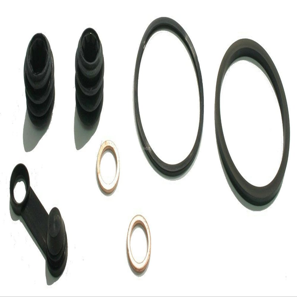Rear Brake Caliper Rebuild Kit fits - Road Star Warrior 1700 XV1700 2002-2010 - Heavy Duty Brake Caliper Kit - Brake Caliper Repair Parts Set - Boots - Seal Kit - Bleeder Cap - Pins - Copper Washers