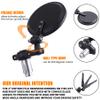 ORAEVY Universal Motorcycle Mirrors - 3 Inch Round 7/8" bar Folding Bar End Side Mirror Compatible with Ebike Honda Scooter Suzuki Yamaha Kawasaki Victory Harley Ducati and More view 2