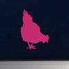 Dark Spark Decals Pecking Hen Silhouette 12 inch Pink Indoor Outdoor Vinyl Decal view 3