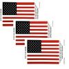 Made in The USA Pack of 3 Left Hand US Flag Sticker Decals, Waterproof Vinyl Self-Adhesive American Flag Stickers (2 3/8"x4"-Pack of 3) view 1