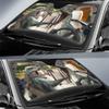 Tyrannosaurus Driver Windshield Sun Shade Angry Sunshade Visor for Car Auto Decor Ultraviolet-Proof Dinosaur Front Windshield Shade for SUV Van Truck Car(car shade 03) view 2