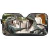 Tyrannosaurus Driver Windshield Sun Shade Angry Sunshade Visor for Car Auto Decor Ultraviolet-Proof Dinosaur Front Windshield Shade for SUV Van Truck Car(car shade 03) view 3