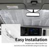 Tyrannosaurus Driver Windshield Sun Shade Angry Sunshade Visor for Car Auto Decor Ultraviolet-Proof Dinosaur Front Windshield Shade for SUV Van Truck Car(car shade 03) view 4