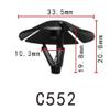 Autobahn88 Retainer Clip for Hood Insulation, Compatible with Chrysler (OEM# 4341060) (Pack of 20) view 2