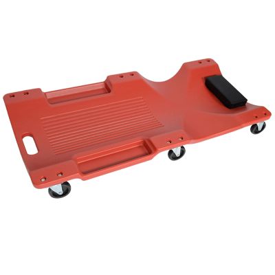 40inch Creeper, Thicken Car Repair Lying Board, Skateboard Repair Car Sleeping Board, Car Auto Repair Maintenance Tool,Dolly Wheels for Auto Repair Shop and Home (Color : Red, Size : Standard)