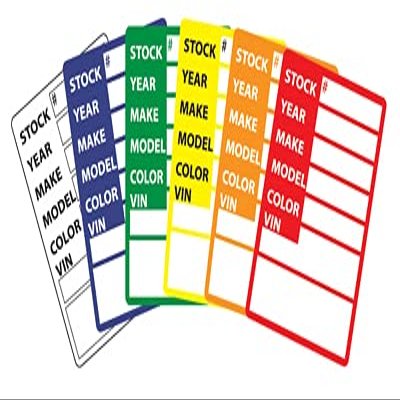 White EZ LETTERING EZ-LINE WINDSHEILD Stock Stickers AUTO Dealer Supplies KLEER-Back DEALERSHIP