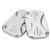 Bid4ze Pair Chrome Brake Clutch Master Cylinder Cover Cap For Harley Electra Glide Road Glide Road King Street Glide V-Rod Night Rod Special view 4