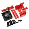 Yeah Racing YA-0653RD Alum 540 & 550 Motor Heat Sink w/Tornado High Speed Fan Red view 1