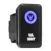 US Navy - Push Switch with Backlit Symbol Backlight ON-Off with Connector Wire Kit Compatible with Toyota Tacoma Tundra 4Runner FJ Cruiser etc - Size 0.83 x 1.54 x 2.3 inches - Blue/White view 1