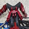 GPM For Arrma 1/10 KRATON 4S BLX Upgrade Parts Aluminum Rear Body Post Stabilizer - 3Pc Set Red view 2