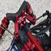 GPM For Arrma 1/10 KRATON 4S BLX Upgrade Parts Aluminum Rear Body Post Stabilizer - 3Pc Set Red view 3