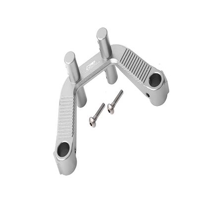 GPM For Arrma 1/10 KRATON 4S BLX Upgrade Parts Aluminum Rear Body Post Stabilizer - 3Pc Set Silver