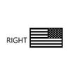 American Flag - Right or Left Facing Decal by Check Custom Design view 3