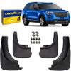 Goodyear Mud Flaps for Ford Explorer 2011-2019, Pair, Heavy-Duty Thermoplastic, Custom Fit, Easy to Install, Road/Weather Durability, Car Accessories - GY004714v view 1