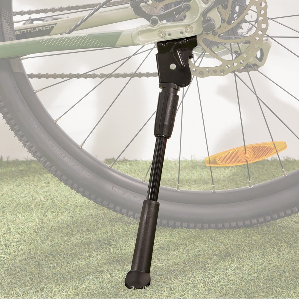 N+1 Bike Kickstand- Rear Mount Adjustable Bicycle Kickstand for 26"-29" Inch Mountain Bike, Road Bike, BMX, MTB, and eBikes (KF54)