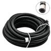 8AN Fuel Line Hose 10FT - 500 PSI High Pressure Braided Stainless Steel Hose for Fuel, Oil, Transmission Cooler & Hydraulic Lines view 1
