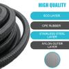 8AN Fuel Line Hose 10FT - 500 PSI High Pressure Braided Stainless Steel Hose for Fuel, Oil, Transmission Cooler & Hydraulic Lines view 2