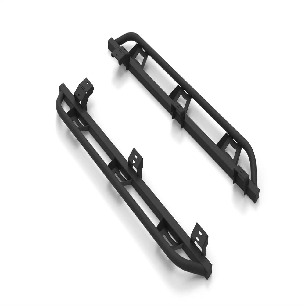 RealTruck Trail Sliders for 4Runner | Cab Length, Heavy Duty, Textured Black | TST10-TX | Fits 2010 - 2024 Toyota 4 Runner Does not fit Limited, TRD Sport, Nightshade and 10-13 SR5 Models