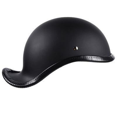 SDFGDFD Motorcycle Retro Half Helmet, Motorcycle Half Open Face Retro Helmet Motorcycle Half Helmet for Scooter Moped Men and Women DOT Certified Skull Cap Adjustable