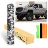 12"x60" (1FT x 5FT) Camouflage Digital Light Gray Viny Wrap Sticker Sheet Film DIY Decal Car Auto Vehicle Motorcycle Air Release Bubble Free Self Adhesive Peel and Stick Free Tool Kit view 1