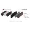 DFC Front 3000 Ceramic Brake Pads| Fits 1989-1990 Dodge 2000 view 4