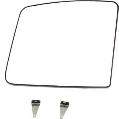Evan Fischer Mirror Glass Compatible With 2012-2021 Nissan NV2500, Fits NV1500, NV3500, Passenger Side Flat Main glass With backing plate NI1325121
