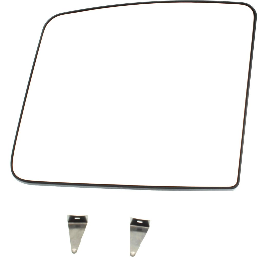 Evan Fischer Mirror Glass Compatible With 2012-2021 Nissan NV2500, Fits NV1500, NV3500, Passenger Side Flat Main glass With backing plate NI1325121