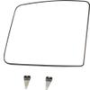 Evan Fischer Mirror Glass Compatible With 2012-2021 Nissan NV2500, Fits NV1500, NV3500, Passenger Side Flat Main glass With backing plate NI1325121 view 1