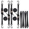 Ayaport Cam Buckle Tie Down Straps 10 feet 2200lbs Break Strength Securing Straps with S Hooks for Motorcycle, Kayak, Car, Truck, Dirt Bike, Pack of 4 view 1