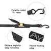 Ayaport Cam Buckle Tie Down Straps 10 feet 2200lbs Break Strength Securing Straps with S Hooks for Motorcycle, Kayak, Car, Truck, Dirt Bike, Pack of 4 view 2
