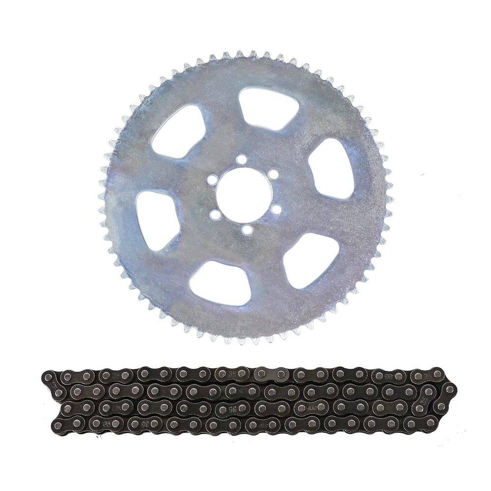 TDPROMOTO #35 Pitch Chain 65T Sprocket Axle Hub Kit for Go Kart Racing Mini Bike ATV Buggy Cart