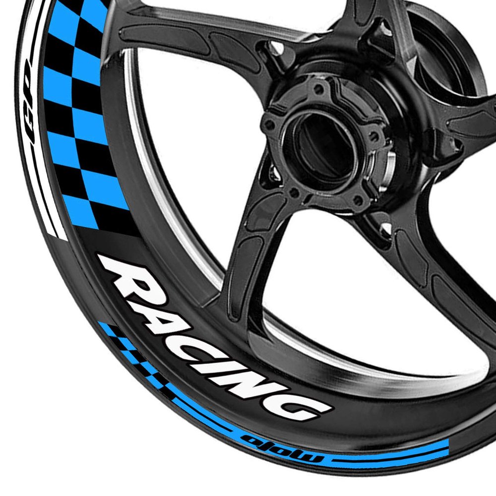 KETABAO Solid Color GP03 17 inch Rim Wheel Stickers Decals Compatible with Diavel Carbon Dark Strada 2019 Aqua Blue