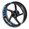 KETABAO Solid Color GP03 17 inch Rim Wheel Stickers Decals Compatible with Diavel Carbon Dark Strada 2019 Aqua Blue view 2