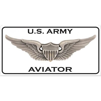 U.S. Army Aviator Wings Photo License Plate