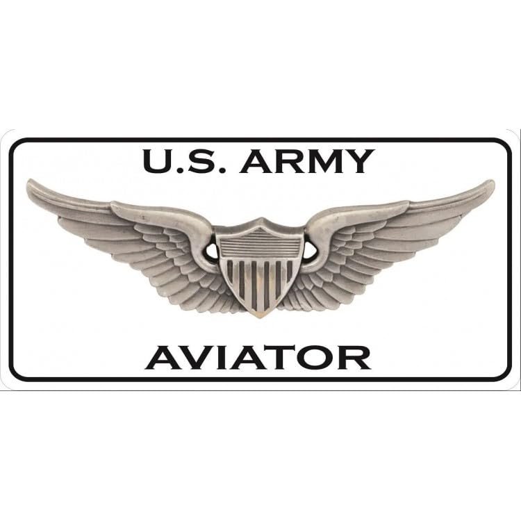 U.S. Army Aviator Wings Photo License Plate