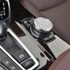 MICROCK Bling Accessories for BMW 1 2 3 5 7 Series X1 X3 X5 X6 Media iDrive Control Switch Button knob Cover Rhinestone Crystal Button, Inner Diameter 1.57 in view 1