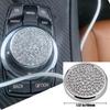 MICROCK Bling Accessories for BMW 1 2 3 5 7 Series X1 X3 X5 X6 Media iDrive Control Switch Button knob Cover Rhinestone Crystal Button, Inner Diameter 1.57 in view 4