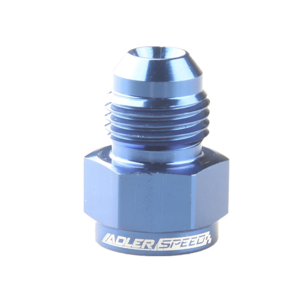 AdlerSpeed Aluminum -4 an Female to -6 an Male Flare Reducer Expander Fitting Adapter Blue