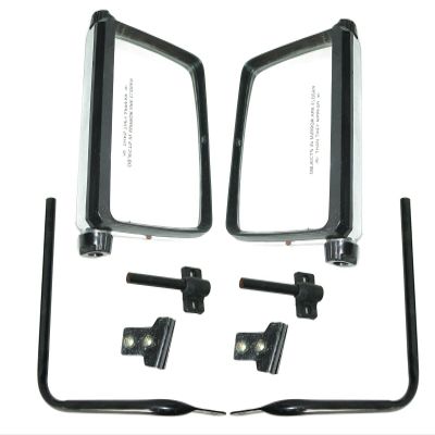 AEspares Suzuki Samurai SJ410 SJ413 Side Exterior Rear View Mirror Set Chrome Finish