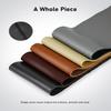BELINOUS Leather Steering Wheel Cover Lace Up, Stitch on Steering Wheel Wrap, Universal Fit 13-20 Inch Car Truck Pickup Boat, A Whole Piece of Cowhide, DIY w/Needle Thread (Size L4, Black & Red) view 3