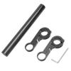 SJHY Bicycle Accessories 200MM Bicycle Carbon Fiber Tube Handlebar Bracket Extender Bike Headlight Mount Computer Cycling Flashlight Holder Bike Parts (Color : Black) view 1
